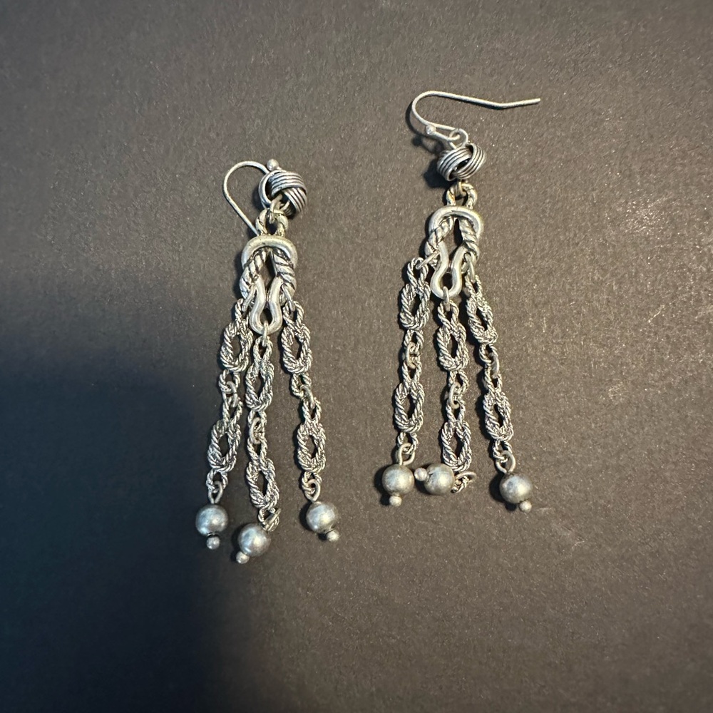 Elegant Silver Dangle Earrings